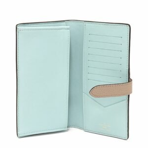 LOUIS VUITTON LV Vertical Wallet Taurillon Leather Galle M81367 Long Beige Capucine | AlmaBagz