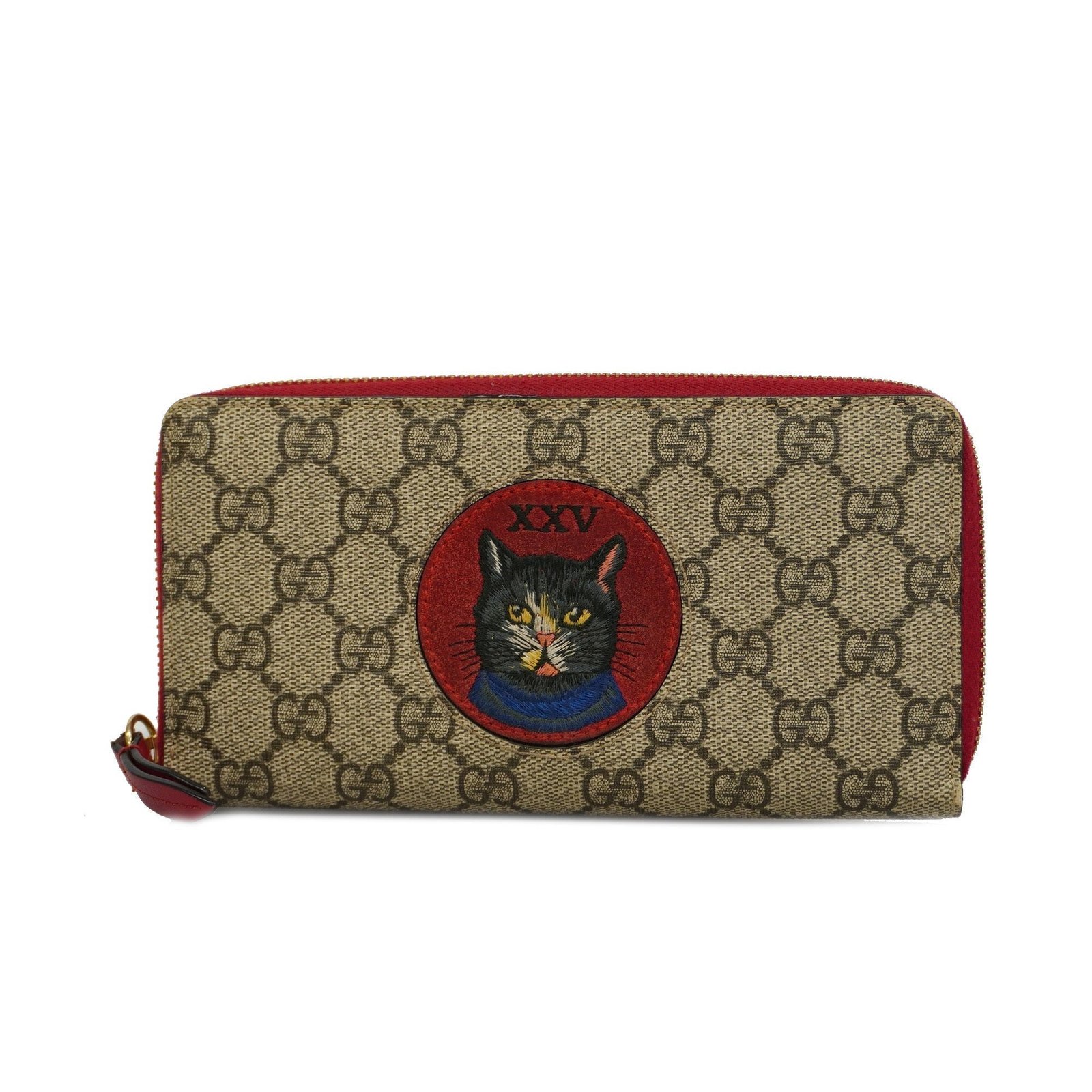 GUCCI Mystic Cat 499382 Gold Hardware Women's GG Supreme,Leather Wallet | AlmaBagz - Image 19