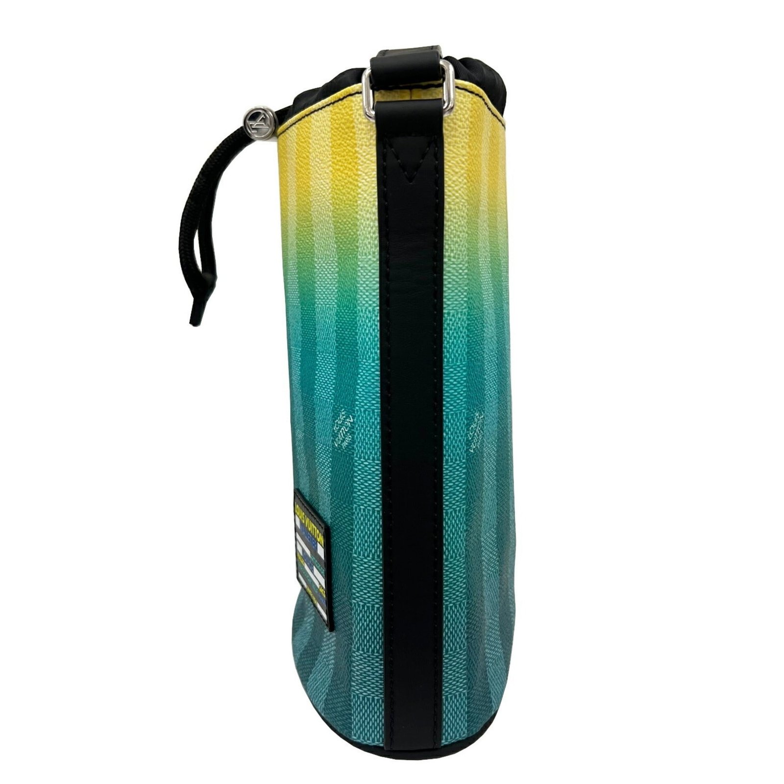 LOUIS VUITTON Sac Marant Shoulder Bag HandBag M59920 RFID Damier Stripe Yellow Green Men's | AlmaBagz - Image 3