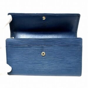 LOUIS VUITTON Epi Pochette Porto Mone Credit M63565 Long Wallet Bifold Unisex | AlmaBagz