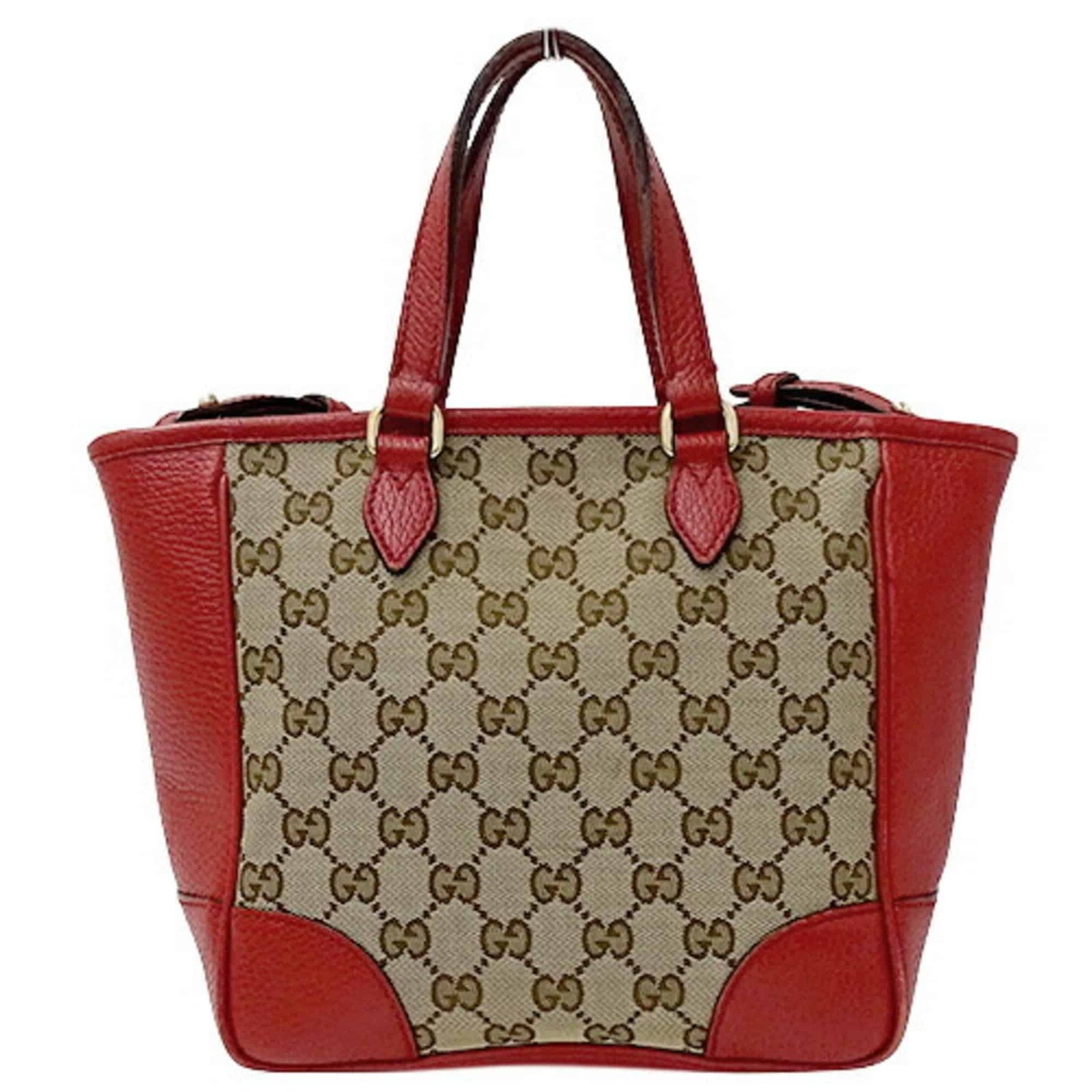GUCCI bag ladies handbag shoulder 2way GG canvas brown red 449241 | AlmaBagz