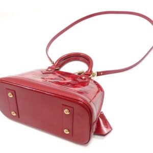 LOUIS VUITTON Handbag Vernirayeur Alma BB Women's M91593 Pomme d'Amour | AlmaBagz