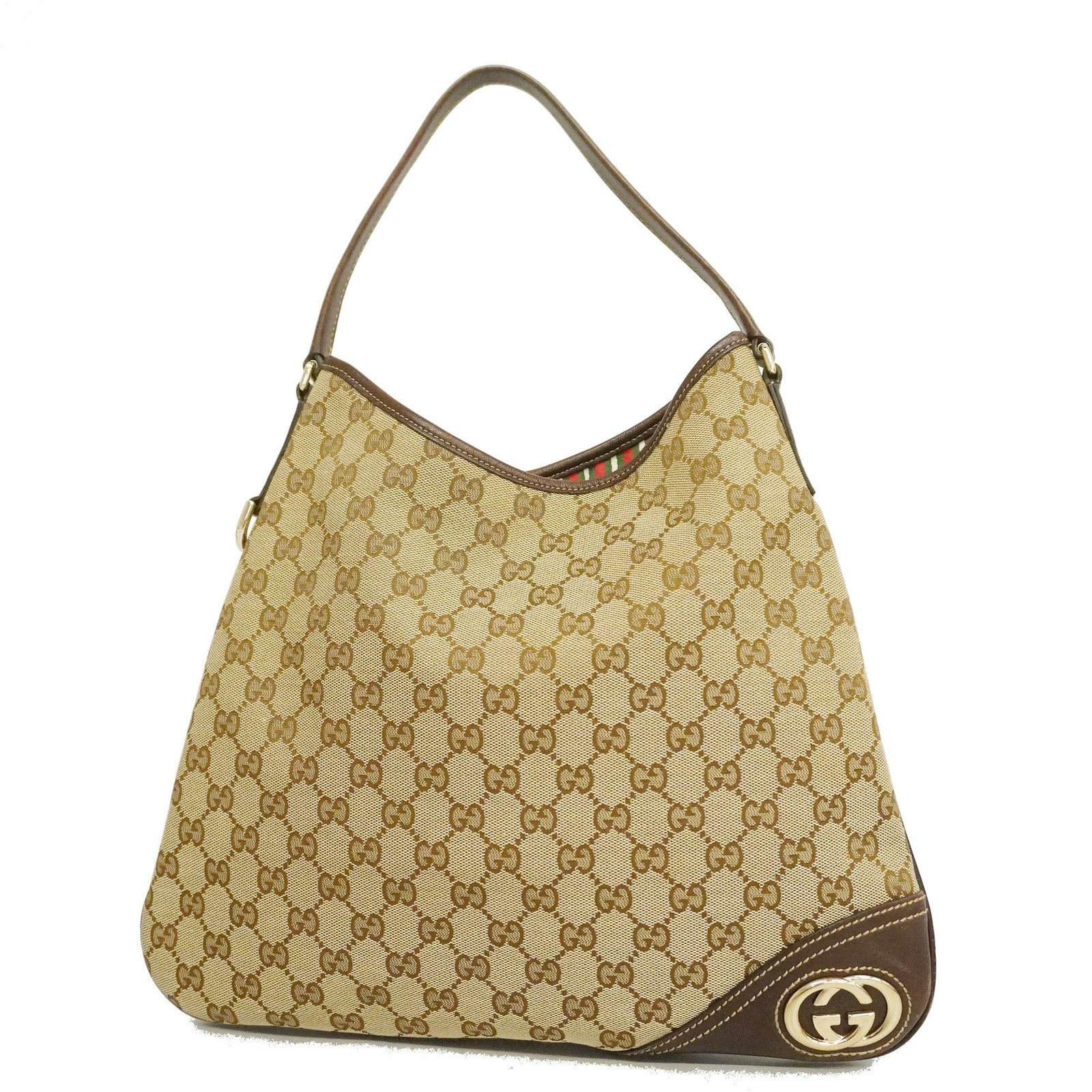 GUCCI GG Canvas 169947 Women's GG Canvas,Leather Tote Bag Beige | AlmaBagz - Image 18