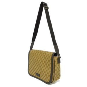 GUCCI Shoulder Bag GG Canvas Messenger Beige Brown Crossbody Logo Embossed 449171 KY9KN 9886 Men's Women's | AlmaBagz
