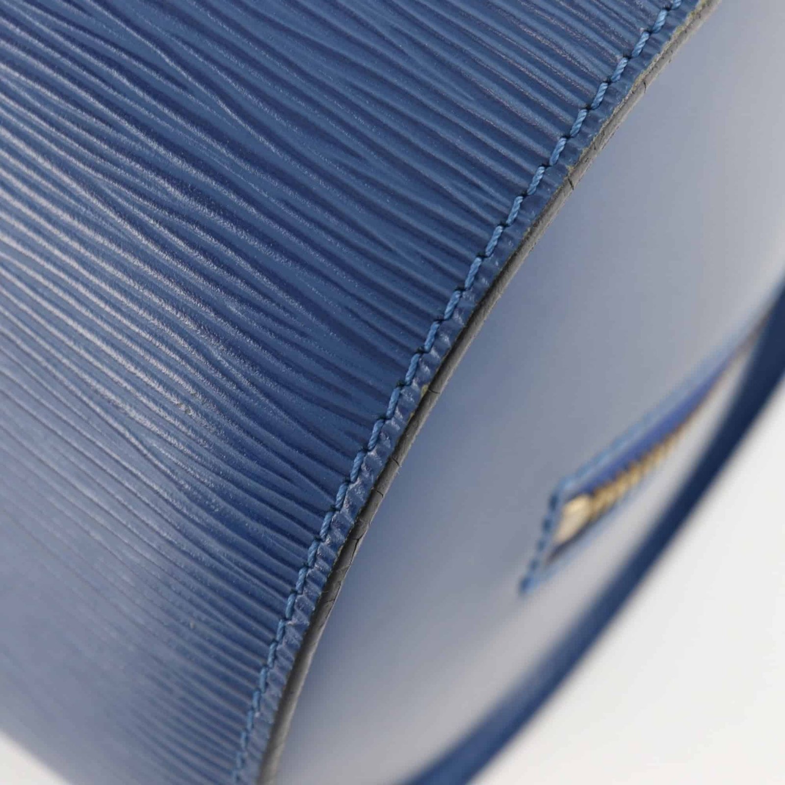 LOUIS VUITTON Soufflot HandBag M52225 Epi Leather Toledo Blue Made in France 1995 MI1915 Zipper Women's | AlmaBagz - Image 4