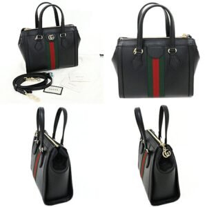 GUCCI Offdia GG 2way shoulder bag tote 719882 black | AlmaBagz