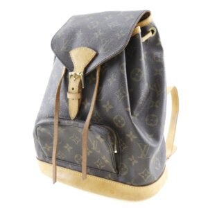 LOUIS VUITTON Montsouris MM rucksack daypack * junk M51136 monogram canvas brown SP0967 ladies | AlmaBagz