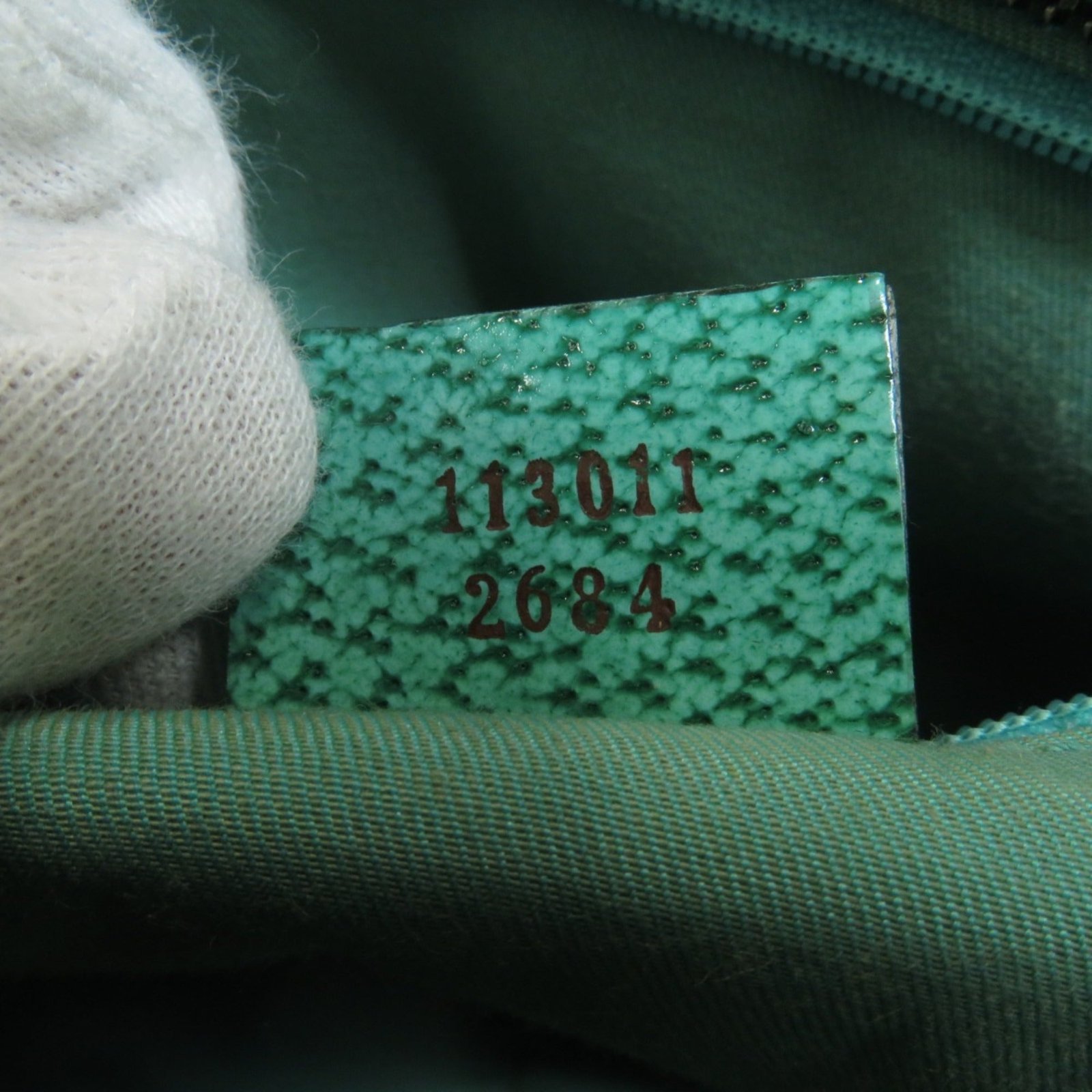 Gucci 113011 GG Tote Bag Canvas Leather Ladies | AlmaBagz - Image 7