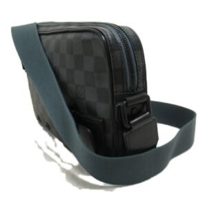 LOUIS VUITTON Alpha Messenger Black Navy Damier PVC coated canvas N40188 | AlmaBagz