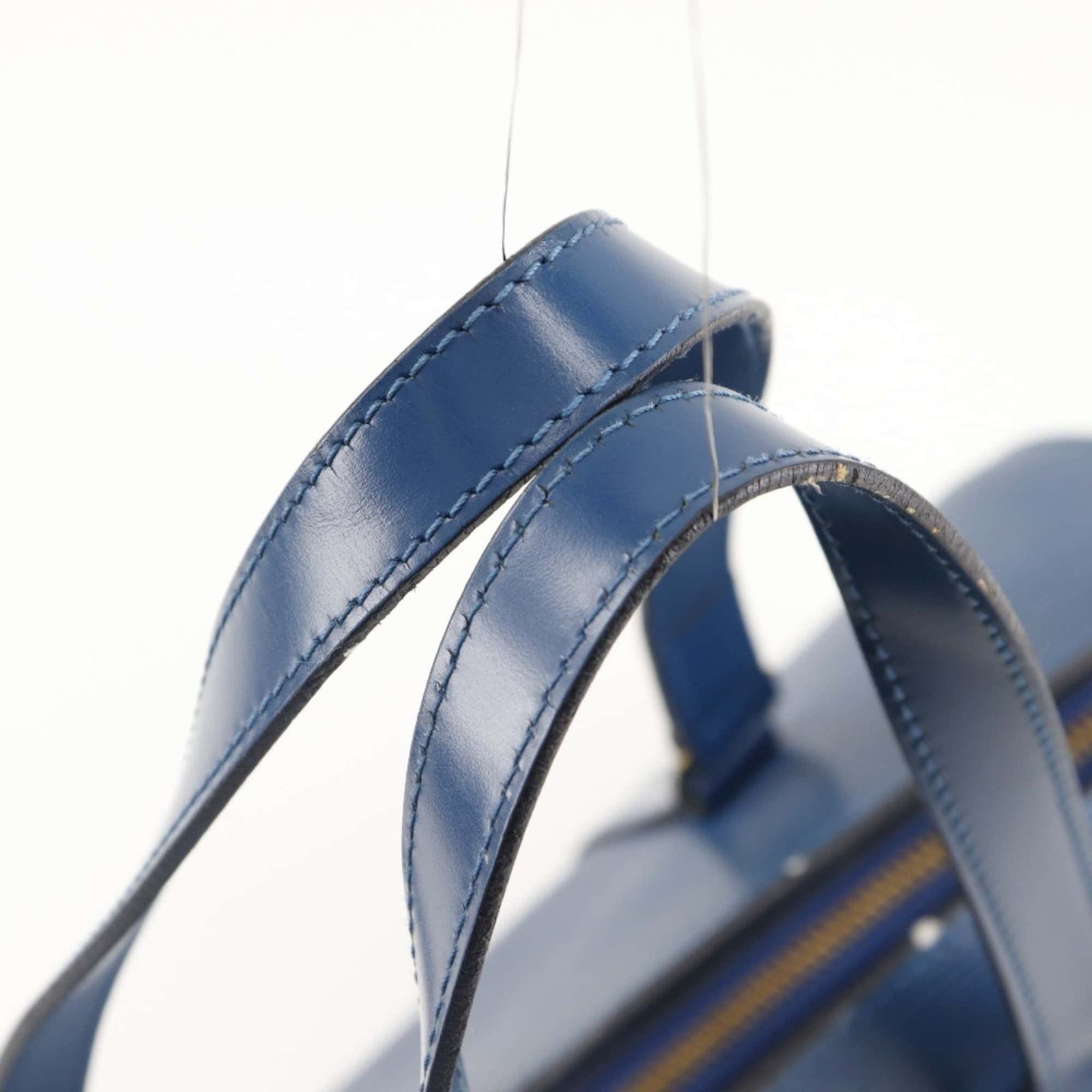 LOUIS VUITTON Soufflot HandBag M52225 Epi Leather Toledo Blue Made in France 1995 MI1915 Zipper Women's | AlmaBagz - Image 5