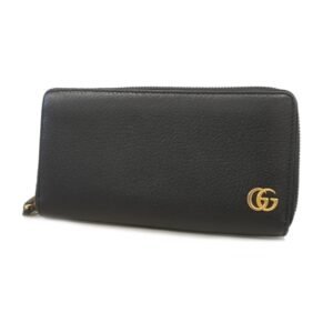 Gucci Bi-fold Wallet GG Marmont 428736 Leather Black | AlmaBagz