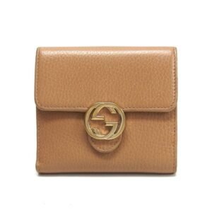 Gucci interlocking G bi-fold wallet beige | AlmaBagz