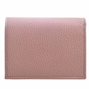 GUCCI GG Marmont Leather Bifold Wallet 456126 Pink Women's | AlmaBagz