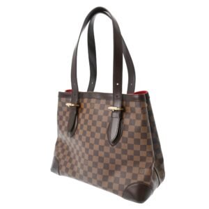 LOUIS VUITTON Damier Hampstead MM Brown N51204 Women's Canvas Handbag | AlmaBagz