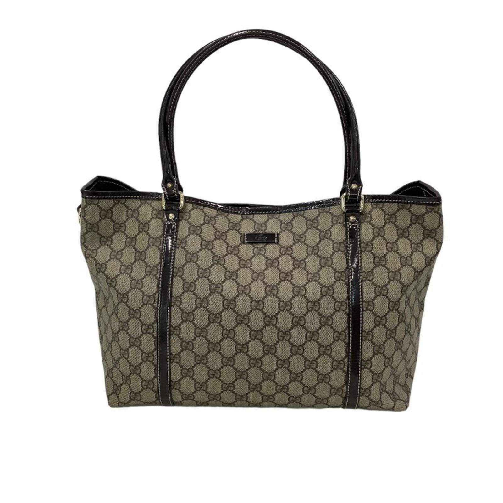 Gucci (Gucci) GG Pattern Tote Bag PVC Coated Canvas Brown Enamel 197953.213048 Women's | AlmaBagz