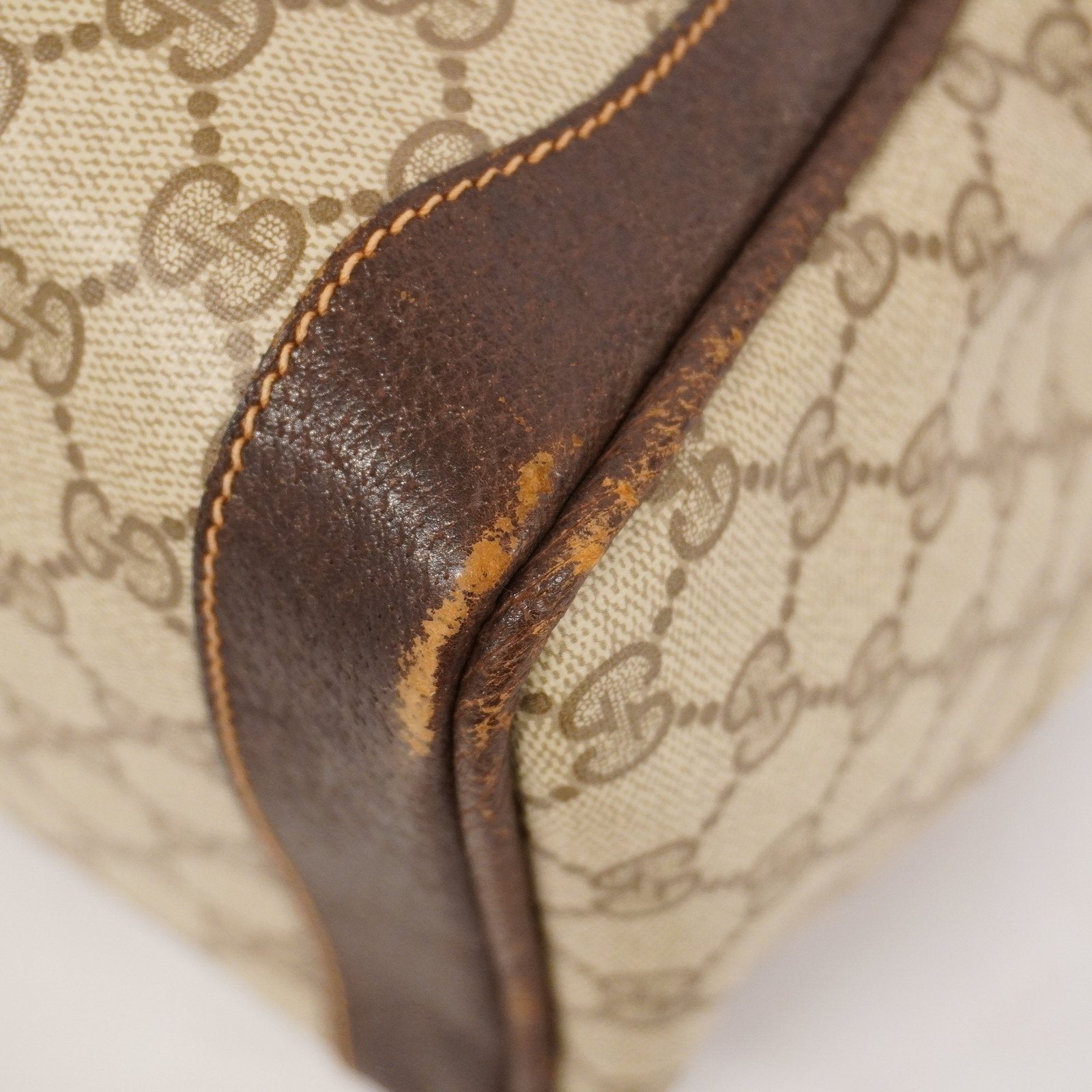 GUCCI GG Supreme GG Supreme 98 002 468 Women's PVC,Leather Handbag Beige | AlmaBagz - Image 16