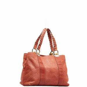 GUCCI bamboo handle handbag tote bag 232947 orange leather ladies | AlmaBagz