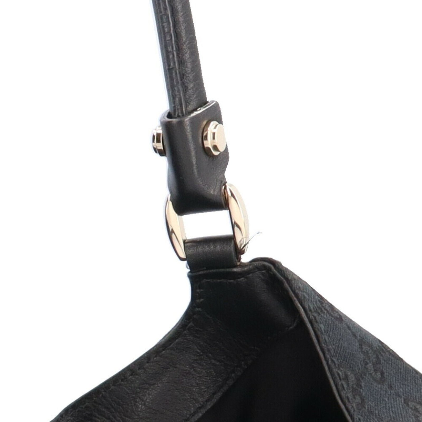 GUCCI Abbey GG Campus Shoulder Bag Canvas Black Women's | AlmaBagz - Image 7