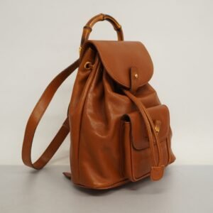 GUCCI Bamboo Rucksack 003 1705 0030 Women's Leather Backpack Brown | AlmaBagz