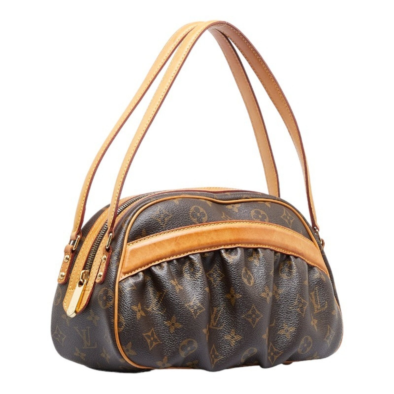 LOUIS VUITTON Monogram Clara Handbag M40057 Brown PVC Leather Ladies | AlmaBagz