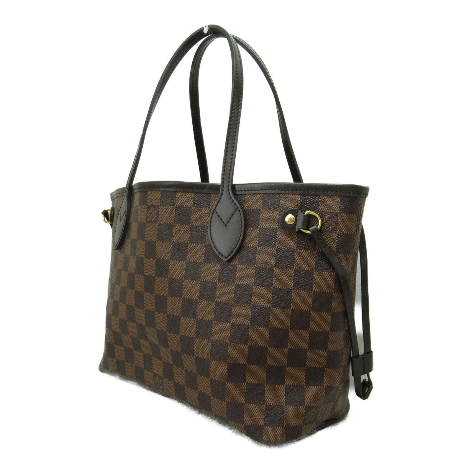 LOUIS VUITTON Never full Brown Ebene Damier PVC coated canvas N51109 | AlmaBagz