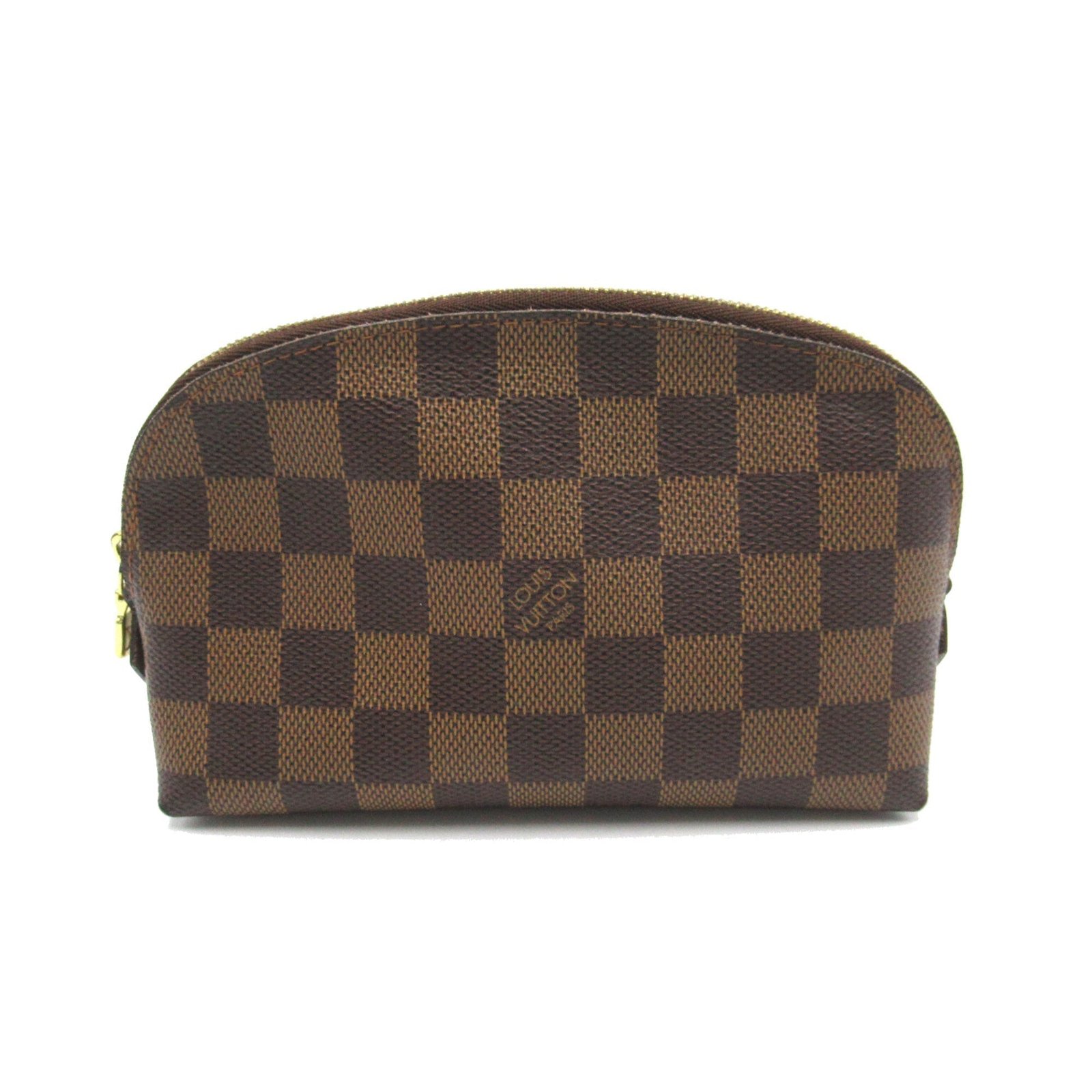 LOUIS VUITTON Pochette Cosmetic PM Brown Ebene Damier PVC coated canvas N47516 | AlmaBagz - Image 10