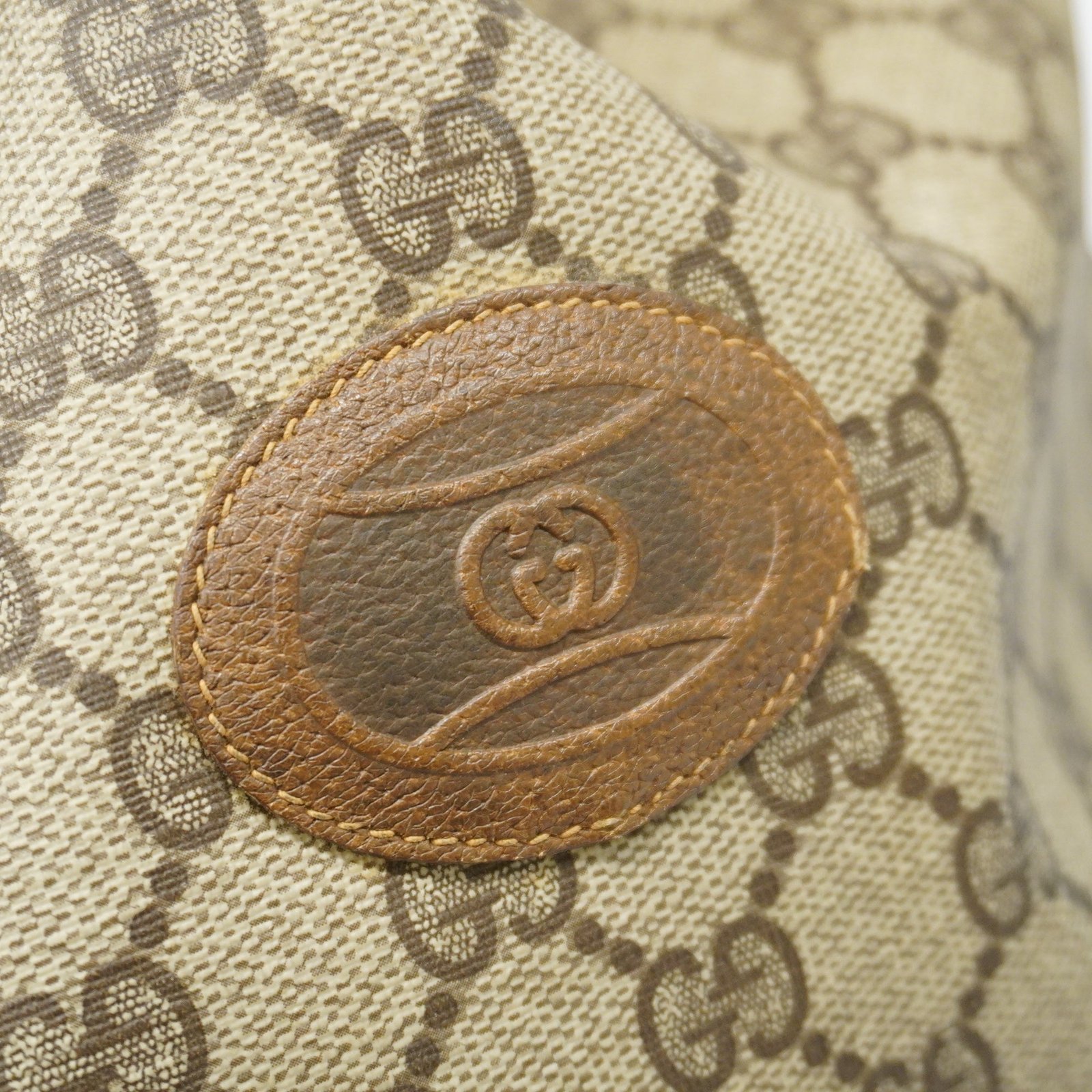 GUCCI Old 97 19 302 Leather,GG Supreme Shoulder Bag Beige | AlmaBagz - Image 7