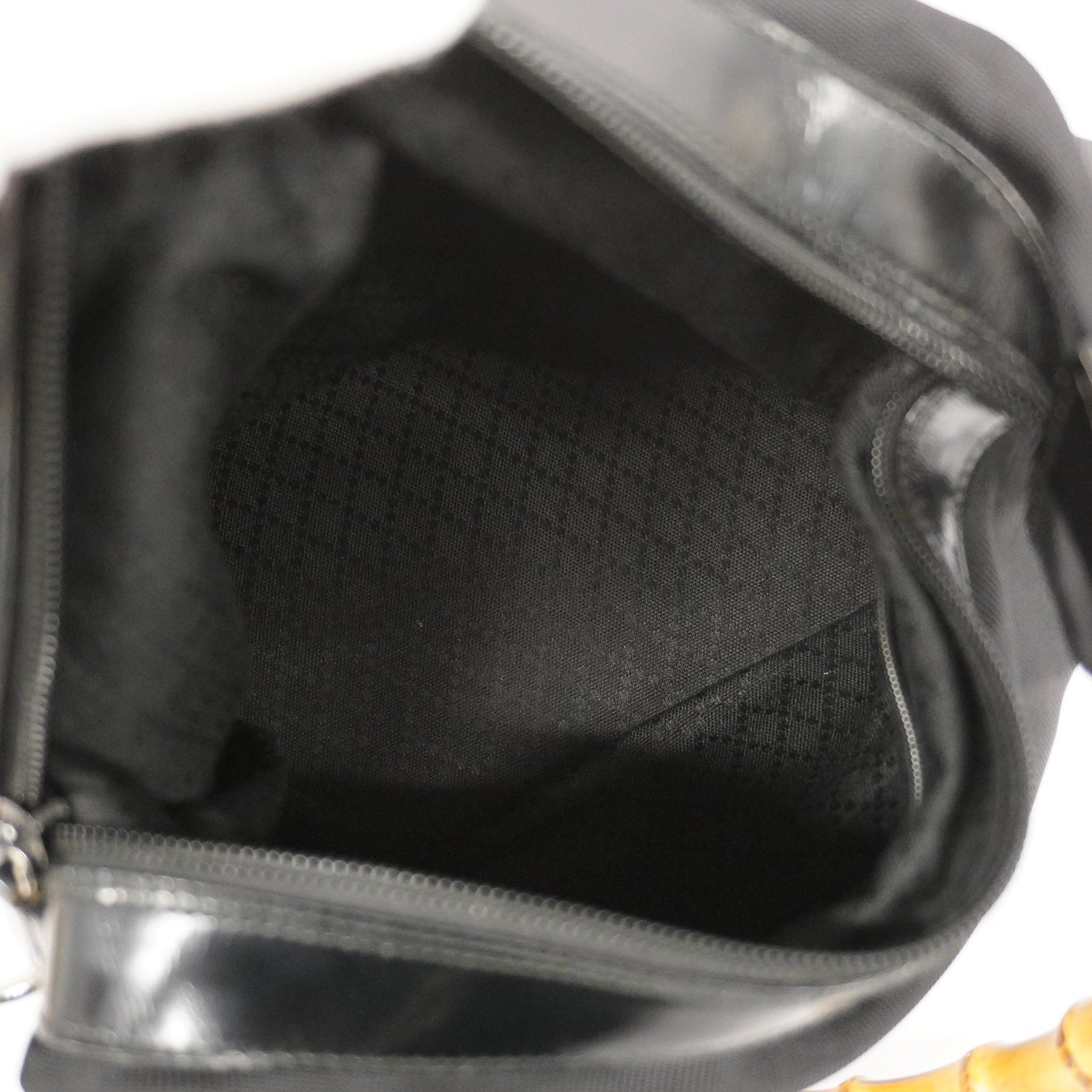 Gucci Bamboo Handbag 000 0531 Women's Nylon Black | AlmaBagz - Image 5