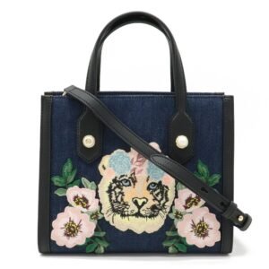 Gucci tiger embroidery flower handbag shoulder bag leather day limited 456546 | AlmaBagz