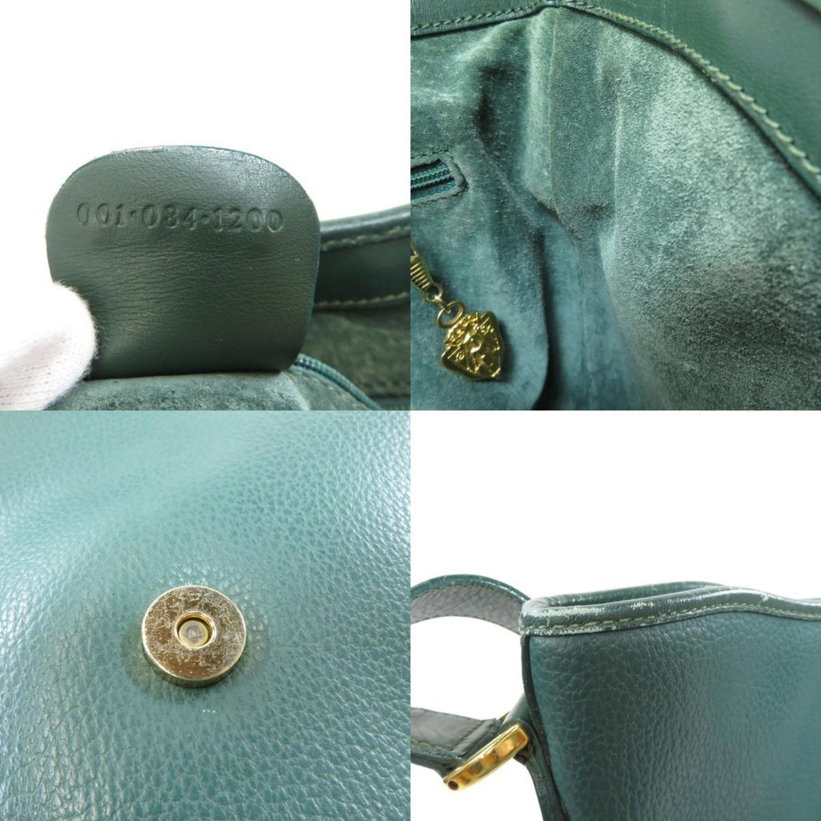 Gucci 001 084 1200 metal fittings motif shoulder bag leather ladies GUCCI | AlmaBagz - Image 7