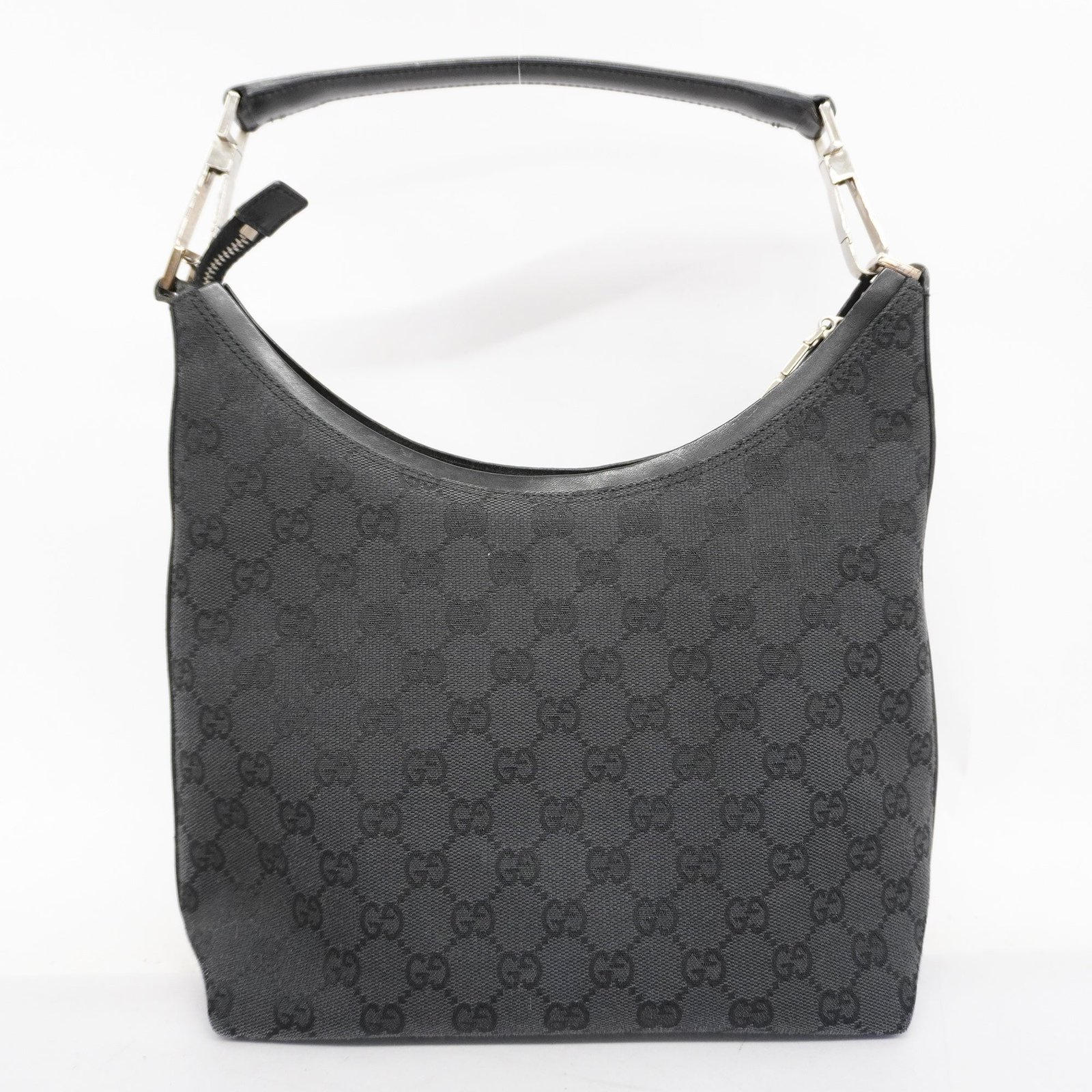 GUCCI 000 0602 Women's GG Canvas Hand Bag Black | AlmaBagz - Image 16