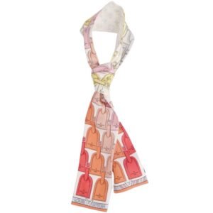 LOUIS VUITTON Scarf Muffler Tie Bando My LV Tag Monogram Silk 100% Women's Multicolor | AlmaBagz