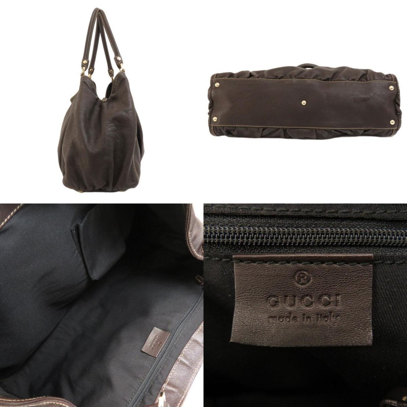 GUCCI 189835 Abbey Tote Bag Leather Ladies | AlmaBagz - Image 2