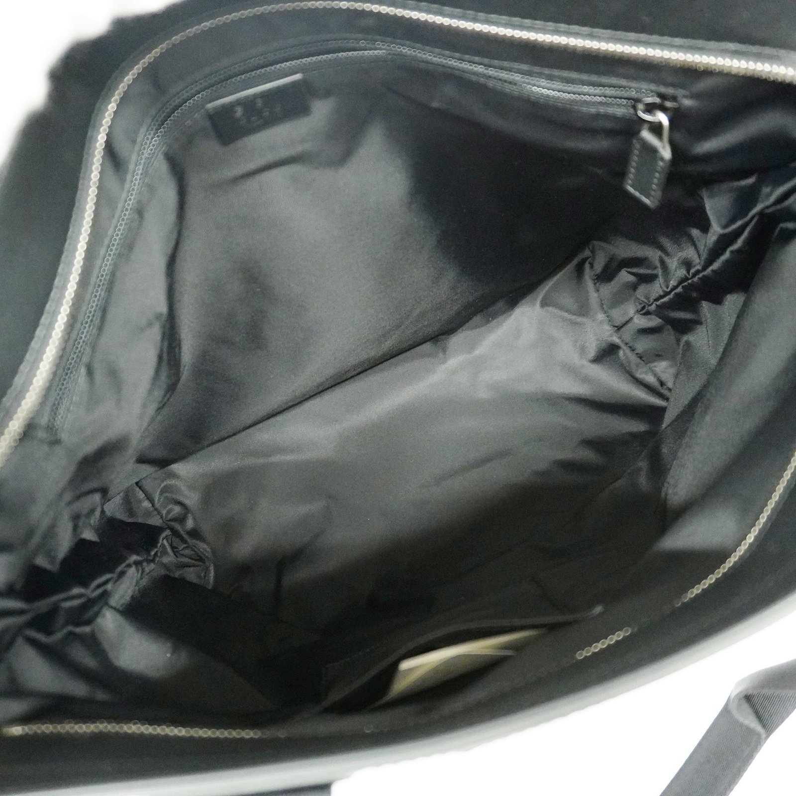 GUCCI Sherry Line Women's Canvas Tote Bag Black | AlmaBagz - Image 3