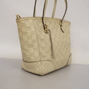 GUCCI ssima Tote Bag  Shima 353119 Women's Leather Tote Bag Ivory | AlmaBagz