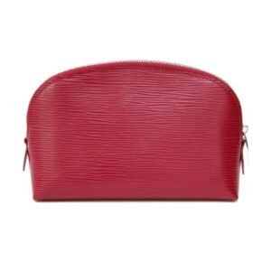 LOUIS VUITTON Epi Pochette Tick Leather Fuchsia Engine Makeup Pouch Louis Vuitton Women's Men's | AlmaBagz