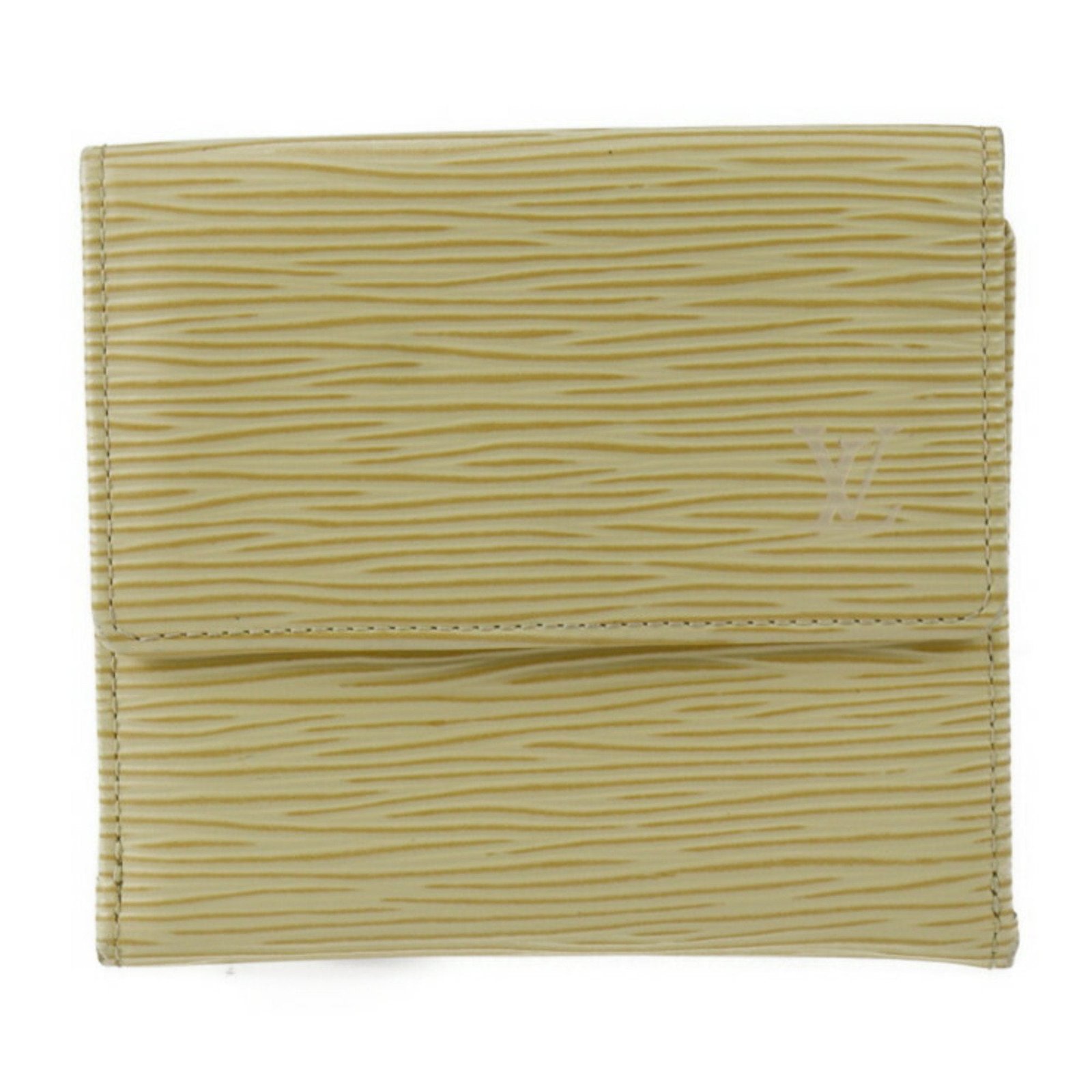 LOUIS VUITTON Portomone Bier Cult Credit Trifold Wallet M6348A Epi Leather Vanilla Yellow Cream Gold Hardware W Hook | AlmaBagz - Image 9