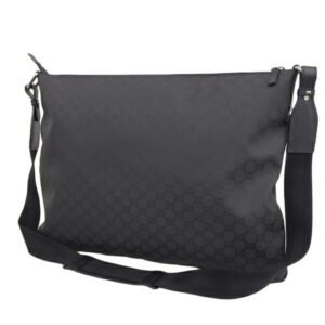 GUCCI GG Nylon Shoulder Bag 190628 Black Ladies | AlmaBagz