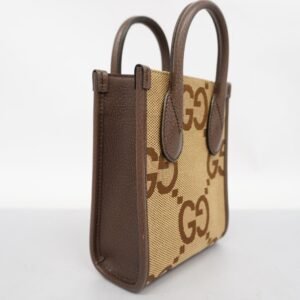 GUCCI 2way Bag Jumbo GG 699406 Women's Canvas,Leather Handbag,Shoulder Bag | AlmaBagz