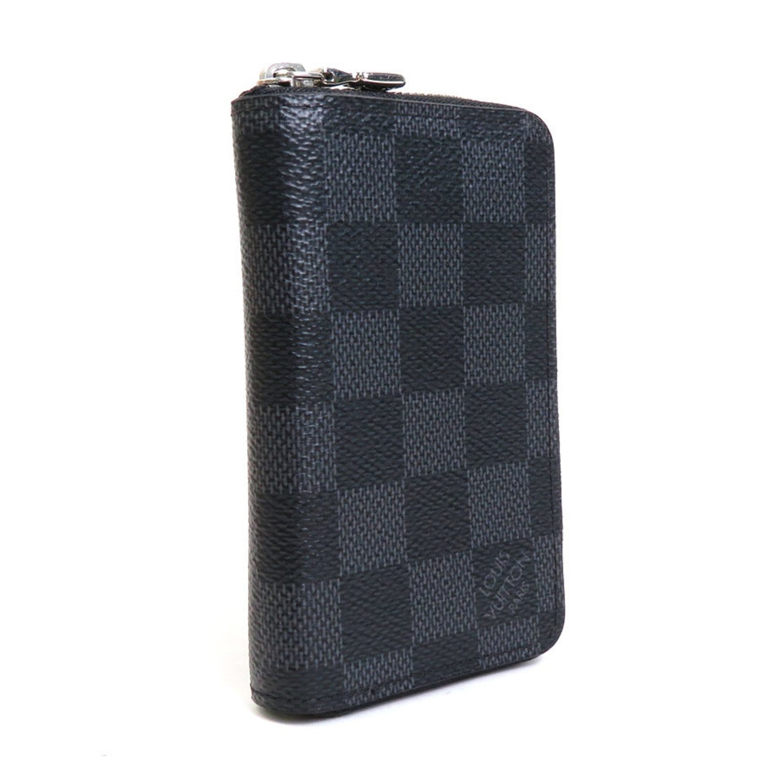 LOUIS VUITTON Coin Case Damier Graphite Zippy Purse/Damier Black Men's N63076 | AlmaBagz