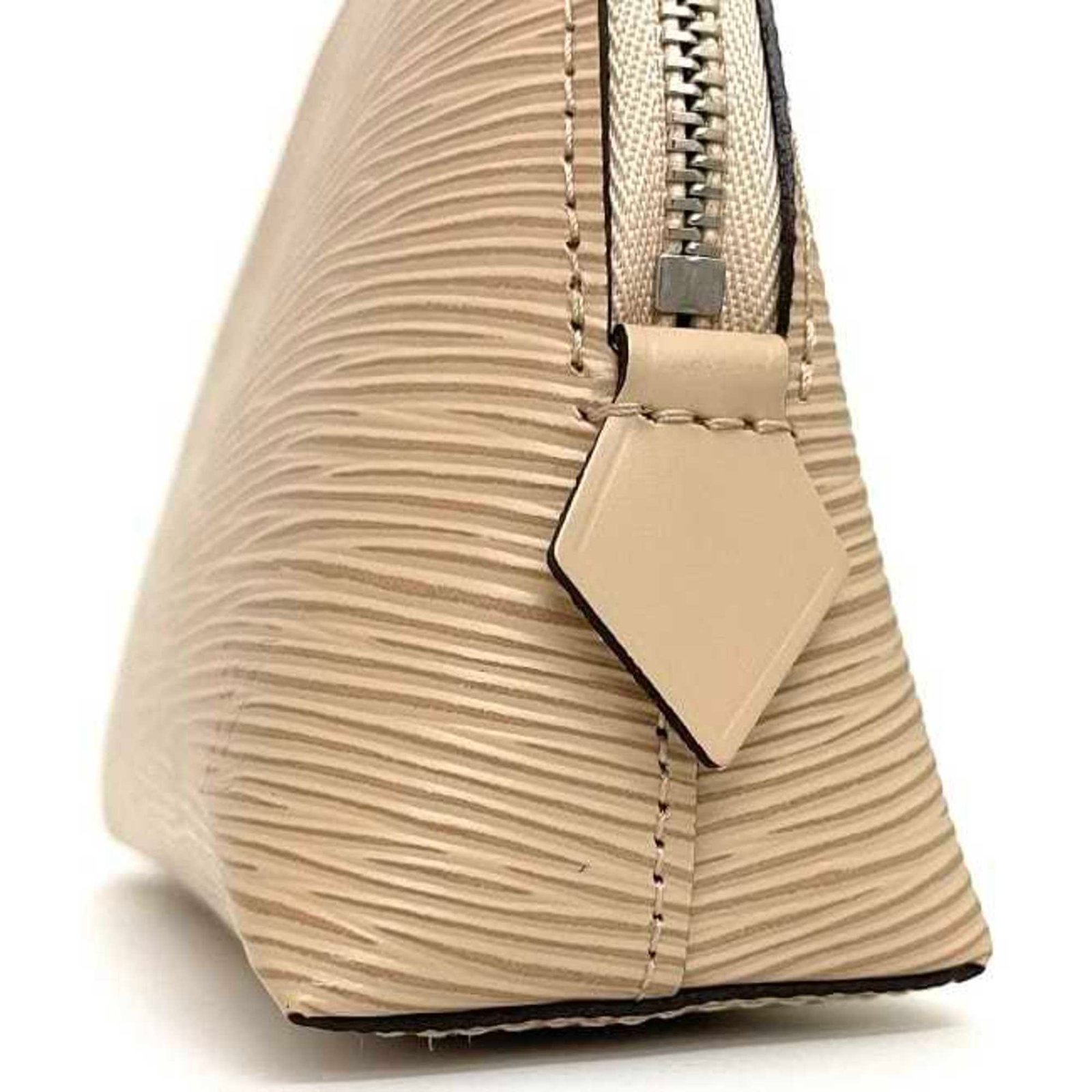 LOUIS VUITTON Pouch Pochette Tick Beige Dune Epi M41350 Leather SR3165 | AlmaBagz - Image 5