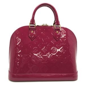 LOUIS VUITTON Alma Women's Handbag M93625[] Monogram Vernis Rose Pop [Pink] | AlmaBagz