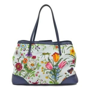 Gucci Shoulder Bag Flora Tote Day 50th Anniversary Blue Ladies | AlmaBagz