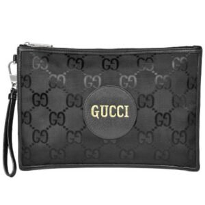 Gucci Off the Grid Clutch Bag Black GG Nylon Second Pouch 625598 | AlmaBagz