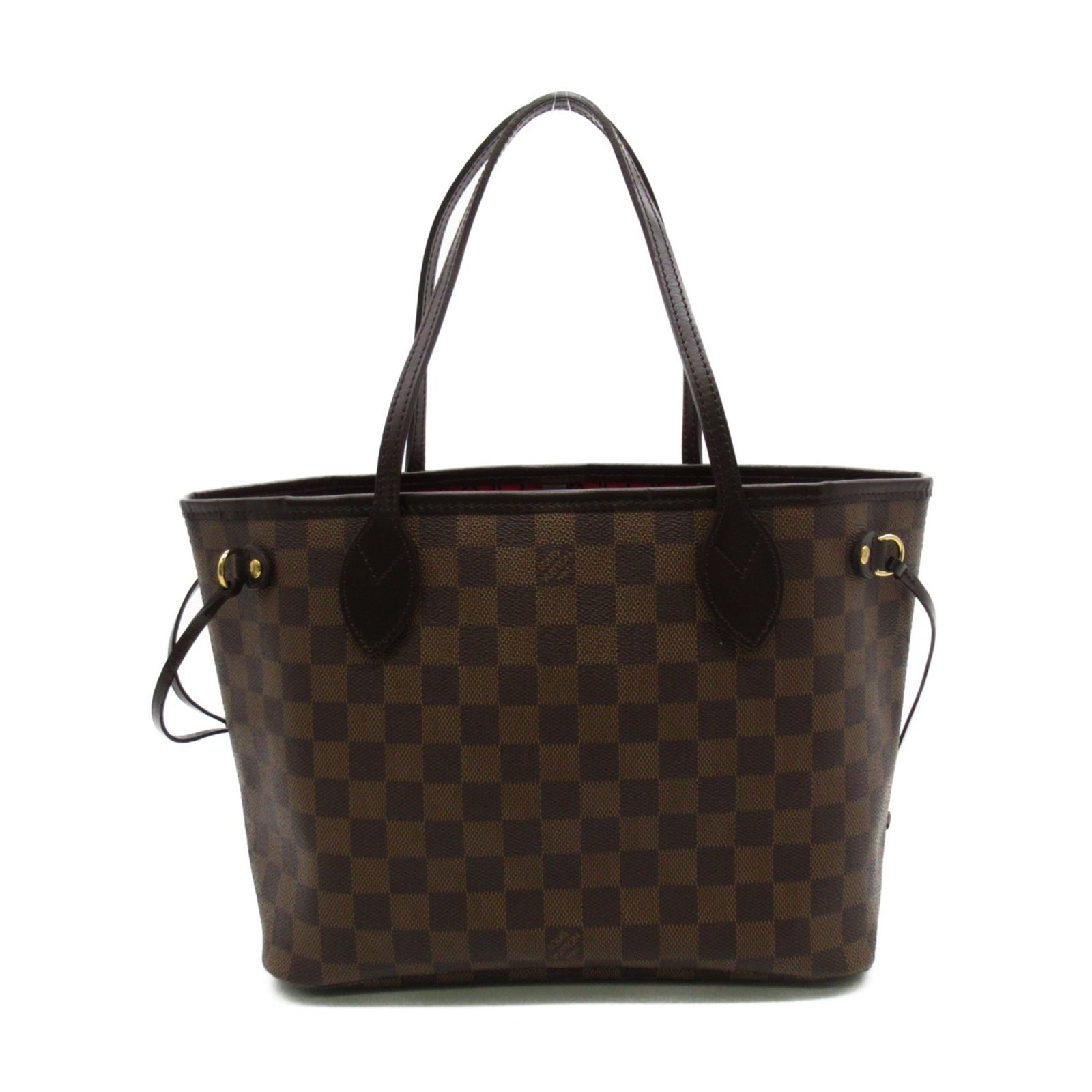 LOUIS VUITTON Neverfull PM Tote Bag Brown Ebene Damier PVC coated canvas N51109 | AlmaBagz