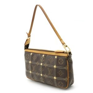LOUIS VUITTON Monogram Rivet Pochette Accessoire Stitch M40141 | AlmaBagz