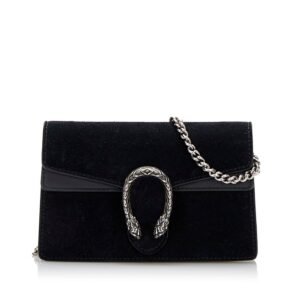 Gucci Dionysus Chain Shoulder Bag 476432 Black Suede Ladies GUCCI | AlmaBagz