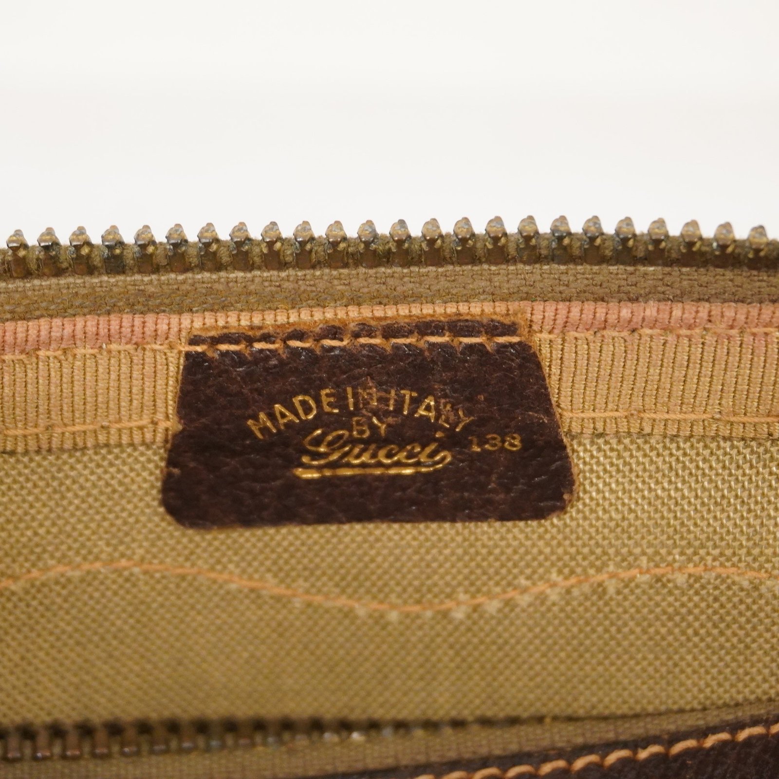 GUCCI GG Supreme GG Supreme 98 002 468 Women's PVC,Leather Handbag Beige | AlmaBagz - Image 7