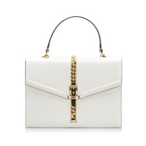 Gucci handbag shoulder bag 602781 white leather ladies Gucci | AlmaBagz