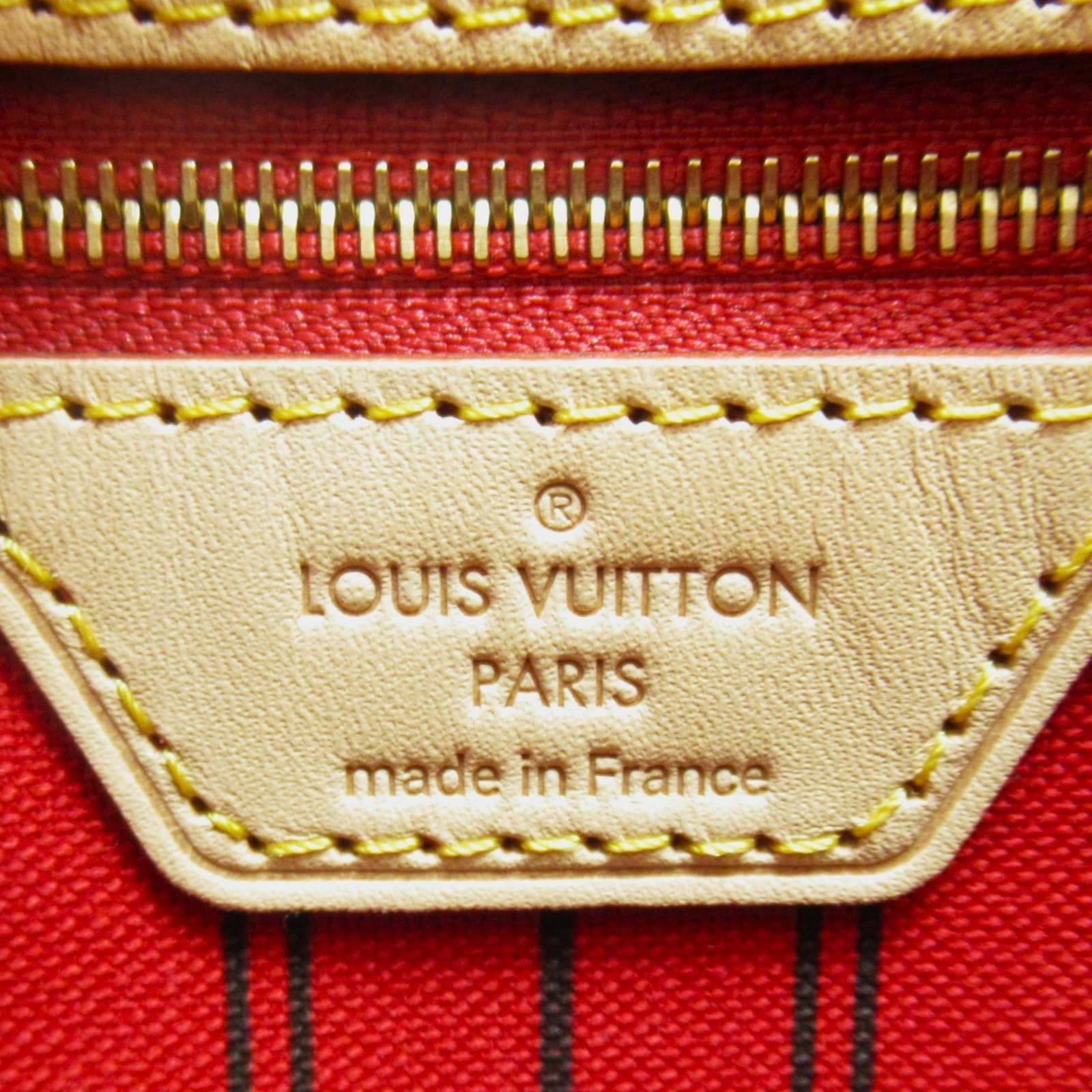 Louis Vuitton Neverfull MM Brown Cerise Monogram PVC coated canvas M41177 | AlmaBagz - Image 5